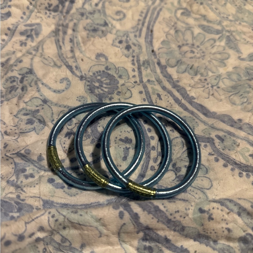 AZURE ALL WEATHER BANGLES® (SET OF 3) - SERENITY PRAYER